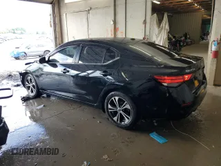 2021 Nissan Sentra SV with VIN 3N1AB8CV4MY255060, listed as a Copart auction lot 56743025 with 77,570 mi miles and Salvage title. Bid and sale history available at DreamBid. Image 2.