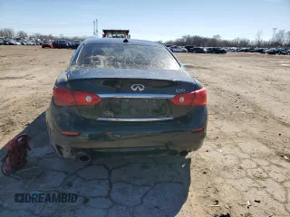 2015 Infiniti Q50 Premium with VIN JN1BV7AR0FM411872, listed as a Copart auction lot 48128495 with 85,556 mi miles and Salvage Title. Bid and sale history available at carsss.com. Image 6.