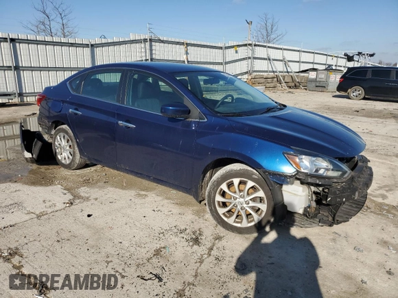 2018 Nissan Sentra SV with VIN 3N1AB7AP9JY205801, listed as a Copart auction lot 43944675 with 64,254 mi miles and Salvage Title. Bid and sale history available at carsss.com. Image 4.
