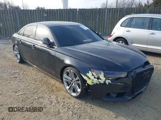 2012 Audi A6 3.0T Premium Plus with VIN WAUBGAFC4CN006190, listed as a IAAI auction lot 41654805 with 131,757 mi miles. Bid and sale history available at carsss.com. Image 1.