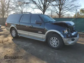 2008 Ford Expedition EL Eddie Bauer with VIN 1FMFK175X8LA18698, listed as a Copart auction lot 44029175 with 218,264 mi miles and Salvage Title. Bid and sale history available at carsss.com. Image 4.