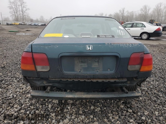 1998 Honda Civic EX with VIN 2HGEJ8546WH619981, listed as a Copart auction lot 88636735 with 208,240 mi miles and Salvage Title. Bid and sale history available at carsss.com. Image 6.