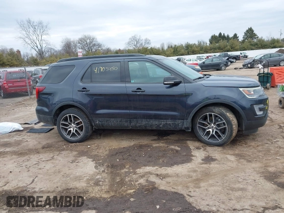 2017 Ford Explorer Sport with VIN 1FM5K8GT7HGC82568, listed as a IAAI auction lot 41705450 with 91,694 mi miles and . Bid and sale history available at carsss.com. Image 14.