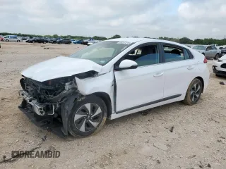 2017 Hyundai Ioniq SEL with VIN KMHC75LC2HU034498, listed as a Copart auction lot 59237215 with 95,909 mi miles and Salvage title. Bid and sale history available at DreamBid. Image 1.