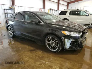 2016 Ford Fusion Titanium with VIN 3FA6P0K97GR405256, listed as a Copart auction lot 55289995 with 124,159 mi miles and Salvage Title. Bid and sale history available at DreamBid. Image 4.
