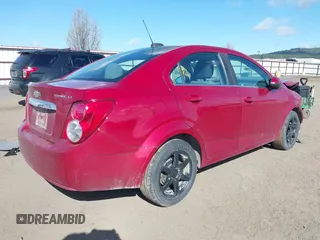 2015 Chevrolet Sonic LT with VIN 1G1JC5SH8F4182004, listed as a IAAI auction lot 41993900 with 73,359 mi miles and . Bid and sale history available at DreamBid. Image 4.
