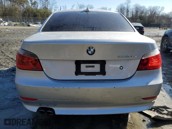 2006 BMW 5 Series 530xi with VIN WBANF73556CU19776, listed as a Copart auction lot 41845545 with Not Provided miles and Salvage Title. Bid and sale history available at DreamBid. Image 6.