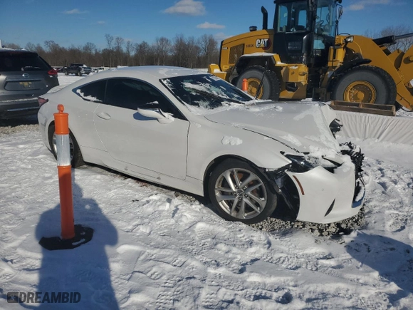 2019 Lexus RC with VIN JTHHA5BC3K5009445, listed as a Copart auction lot 41396445 with 56,707 mi miles and Salvage Title. Bid and sale history available at carsss.com. Image 4.