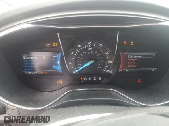 2016 Ford Fusion Titanium with VIN 3FA6P0K95GR392362, listed as a Copart auction lot 49919915 with 154,650 mi miles and Clean Title. Bid and sale history available at carsss.com. Image 9.