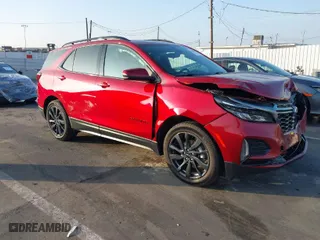 2022 Chevrolet Equinox RS with VIN 3GNAXMEV5NS106480, listed as a IAAI auction lot 41253727 with 1 mi miles. Bid and sale history available at carsss.com. Image 1.