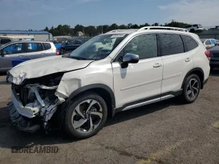 2023 Subaru Forester Touring с VIN JF2SKARC5PH522318, выставлен на аукционе Copart как лот 66967095 с пробегом 12 038 миль миль и Списание • Salvage title. История ставок и продаж доступна на DreamBid. Изображение 1.
