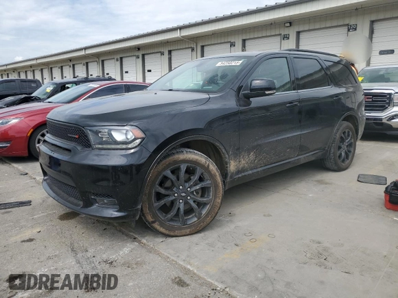 2020 Dodge Durango GT Plus with VIN 1C4RDJDG4LC146901, listed as a Copart auction lot 54250215 with 54,510 mi miles and Salvage title. Bid and sale history available at DreamBid. Image 1.