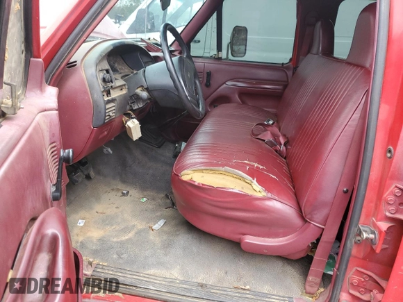 1996 Ford F-350 with VIN 1FTJW35F3TEB59586, listed as a Copart auction lot 79329304 with 199,054 mi miles and Salvage title. Bid and sale history available at DreamBid. Image 7.