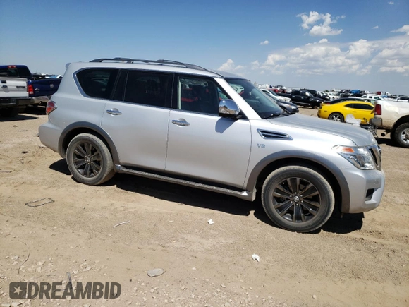 2018 Nissan Armada Platinum with VIN JN8AY2ND0JX000162, listed as a Copart auction lot 62196153 with 35,872 mi miles and Clean Title. Bid and sale history available at carsss.com. Image 4.