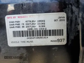 2010 Mitsubishi Lancer ES with VIN JA32U2FU9AU601614, listed as a Copart auction lot 73655874 with 285,563 mi miles and Clean Title. Bid and sale history available at carsss.com. Image 12.