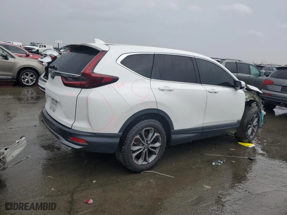 2020 Honda CR-V EX with VIN 5J6RW1H50LA017126, listed as a Copart auction lot 43458385 with 270,551 mi miles and Salvage Title. Bid and sale history available at carsss.com. Image 3.