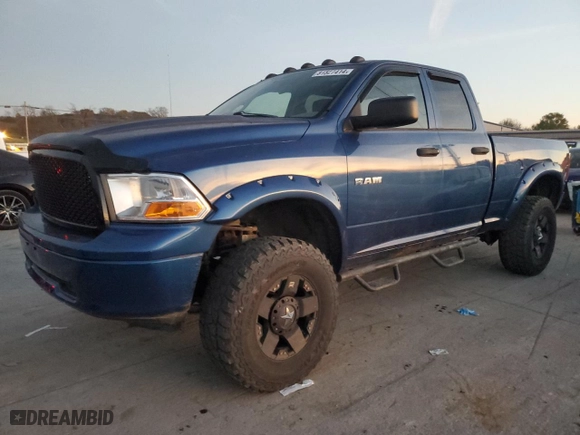 2010 Dodge Ram 1500 ST with VIN 1D7RV1GP5AS163210, listed as a Copart auction lot 81527414 with 116,866 mi miles and Clean Title. Bid and sale history available at carsss.com. Image 1.