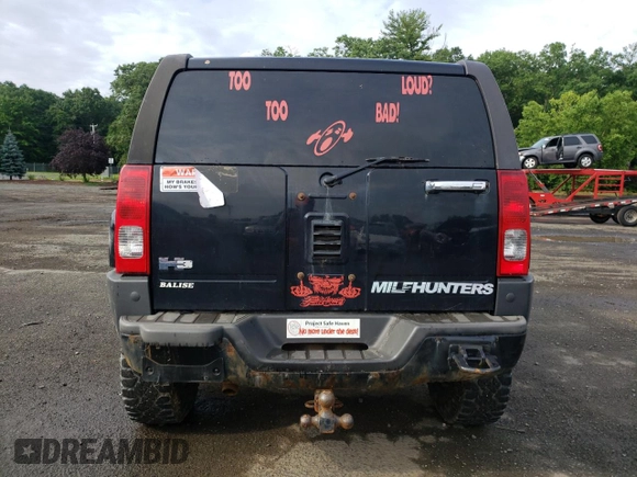 2007 Hummer H3 SUV with VIN 5GTDN13E578158323, listed as a Copart auction lot 62884024 with 169,972 mi miles and Clean Title. Bid and sale history available at carsss.com. Image 6.