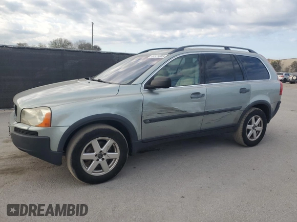 2004 Volvo XC90 with VIN YV1CM59H741047401, listed as a Copart auction lot 44121805 with 95,535 mi miles and Salvage Title. Bid and sale history available at carsss.com. Image 1.