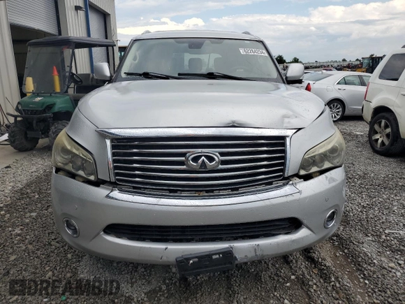 2011 Infiniti QX56 8-passenger with VIN JN8AZ2NC9B9301975, listed as a Copart auction lot 62284234 with 194,441 mi miles and Salvage Title. Bid and sale history available at carsss.com. Image 5.