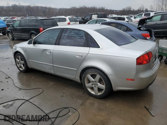 2005 Audi A4 2.0T with VIN WAUAF68E75A448109, listed as a Copart auction lot 83555214 with 252,242 mi miles and Salvage Title. Bid and sale history available at carsss.com. Image 2.