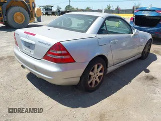 2001 Mercedes-Benz SLK 230 Kompressor with VIN WDBKK49F61F176176, listed as a IAAI auction lot 42467204 with 108,030 mi miles and . Bid and sale history available at DreamBid. Image 4.