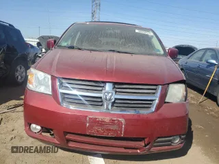 2010 Dodge Grand Caravan Crew with VIN 2D4RN6DX0AR438059, listed as a Copart auction lot 46850575 with 137,665 mi miles and Salvage Title. Bid and sale history available at DreamBid. Image 5.