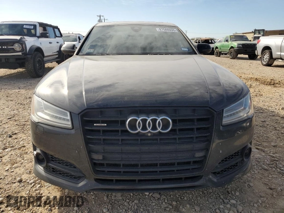 2017 Audi A8 Sport with VIN WAU43AFD5HN015873, listed as a Copart auction lot 87588055 with 122,351 mi miles and Salvage title. Bid and sale history available at DreamBid. Image 5.