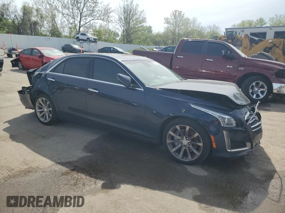 2018 Cadillac CTS Luxury AWD with VIN 1G6AX5SX0J0128430, listed as a Copart auction lot 53480485 with 121,920 mi miles and Salvage title. Bid and sale history available at DreamBid. Image 4.