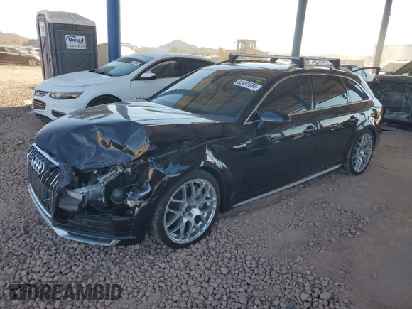 2018 Audi allroad A4 Premium with VIN WA17NAF46JA172488, listed as a Copart auction lot 83491684 with 43,955 mi miles and Salvage Title. Bid and sale history available at DreamBid. Image 1.