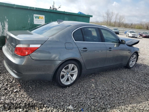 2004 BMW 5 Series 525i with VIN WBANA53564B850603, listed as a Copart auction lot 48678625 with 194,897 mi miles and Salvage Title. Bid and sale history available at carsss.com. Image 3.