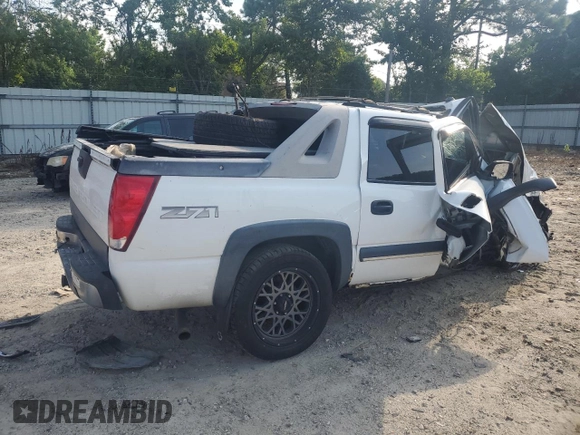 2004 Chevrolet Avalanche Z71 with VIN 3GNEK12T94G128324, listed as a Copart auction lot 63503664 with 0 mi miles and Non Repairable. Bid and sale history available at carsss.com. Image 3.