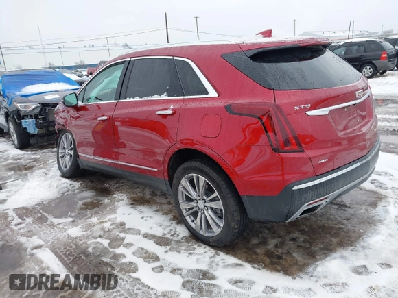 2023 Cadillac XT5 AWD Premium Luxury with VIN 1GYKNDRS6PZ111495, listed as a IAAI auction lot 41185409 with 15,555 mi miles and . Bid and sale history available at DreamBid. Image 3.