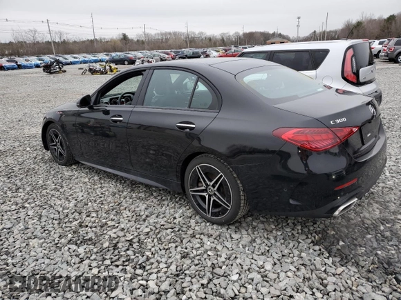 2024 Mercedes-Benz C 300 with VIN W1KAF4HB8RR171786, listed as a Copart auction lot 47482055 with 8,669 mi miles and Salvage title. Bid and sale history available at DreamBid. Image 2.