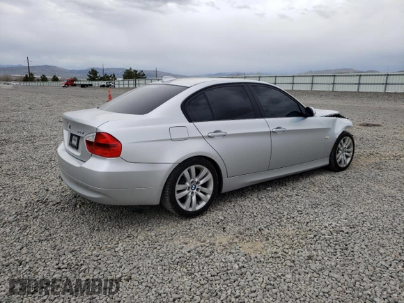 2006 BMW 3 Series 325i with VIN WBAVB13506KR59910, listed as a Copart auction lot 54754715 with 107,181 mi miles and Salvage title. Bid and sale history available at DreamBid. Image 3.
