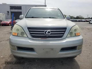 2005 Lexus GX 470 with VIN JTJBT20XX50090318, listed as a Copart auction lot 53033035 with 191,528 mi miles and Salvage Title. Bid and sale history available at DreamBid. Image 5.