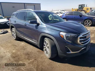 2018 GMC Terrain SLT with VIN 3GKALPEX5JL325116, listed as a Copart auction lot 46791435 with 98,385 mi miles and Salvage Title. Bid and sale history available at carsss.com. Image 4.