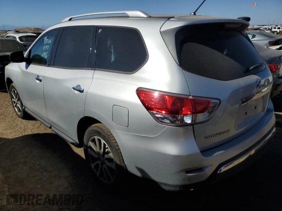 2016 Nissan Pathfinder S with VIN 5N1AR2MM5GC636985, listed as a Copart auction lot 74750644 with 124,108 mi miles and Salvage Title. Bid and sale history available at carsss.com. Image 2.