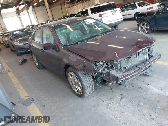2011 Ford Fusion SE with VIN 3FAHP0HAXBR160083, listed as a IAAI auction lot 41964198 with 114,552 mi miles. Bid and sale history available at carsss.com. Image 1.