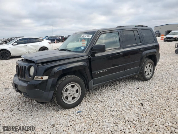 2012 Jeep Patriot Sport with VIN 1C4NJRBB7CD672303, listed as a Copart auction lot 48232585 with 101,674 mi miles and Salvage Title. Bid and sale history available at carsss.com. Image 1.