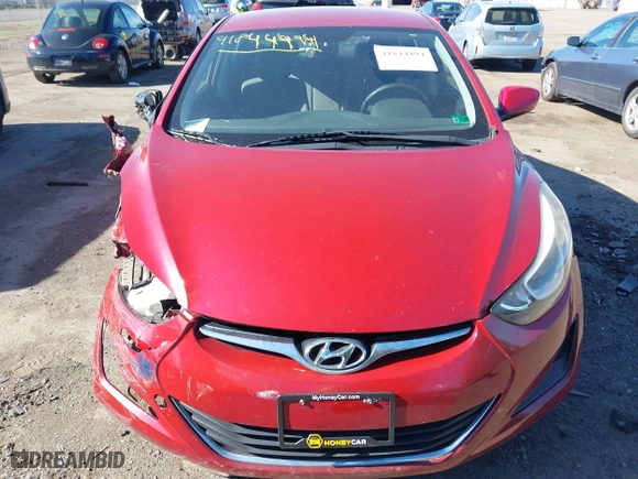 2016 Hyundai Elantra Value Edition with VIN KMHDH4AE7GU644847, listed as a IAAI auction lot 41844494 with 80,959 mi miles. Bid and sale history available at carsss.com. Image 12.
