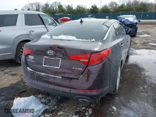 2011 Kia Optima EX with VIN KNAGN4A75B5158176, listed as a IAAI auction lot 41553536 with 140,785 mi miles. Bid and sale history available at carsss.com. Image 4.