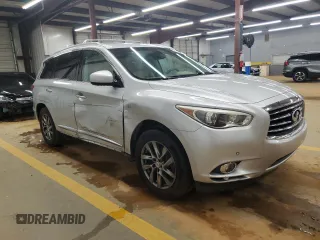 2014 Infiniti QX60 with VIN 5N1AL0MN7EC542232, listed as a Copart auction lot 52724485 with 157,682 mi miles and Salvage title. Bid and sale history available at DreamBid. Image 4.