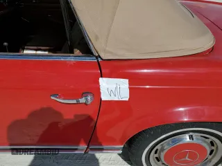 1971 Mercedes-Benz SL with VIN 11304412021905, listed as a Copart auction lot 76790644 with 39,936 mi miles and Salvage title. Bid and sale history available at DreamBid. Image 12.