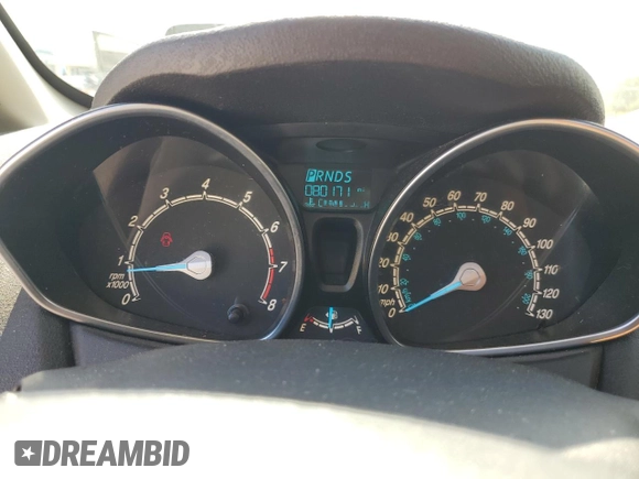 2017 Ford Fiesta Titanium with VIN 3FADP4FJXHM171163, listed as a Copart auction lot 77911114 with 80,171 mi miles and Salvage Title. Bid and sale history available at DreamBid. Image 9.