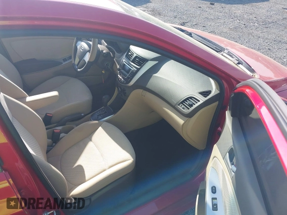 2014 Hyundai Accent GLS with VIN KMHCT4AE1EU739427, listed as a IAAI auction lot 42101934 with 29,298 mi miles and . Bid and sale history available at carsss.com. Image 5.