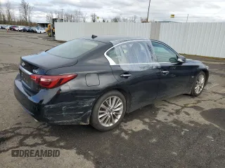 2018 Infiniti Q50 3.0t LUXE with VIN JN1EV7AR3JM444404, listed as a Copart auction lot 48732565 with 42,118 mi miles and Salvage Title. Bid and sale history available at carsss.com. Image 3.