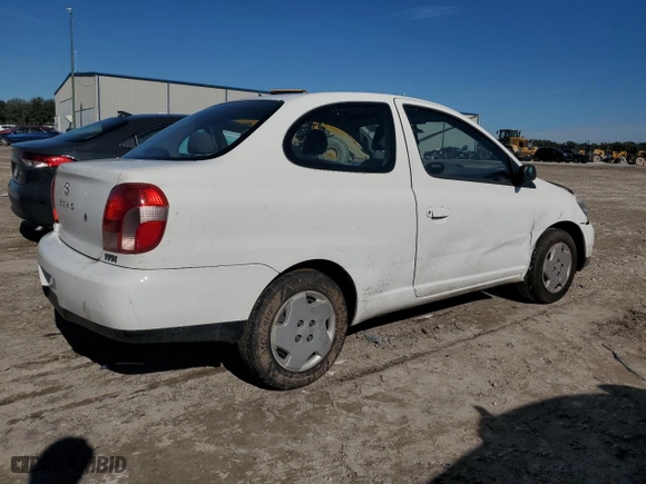 2001 Toyota ECHO with VIN JTDAT123X10155794, listed as a Copart auction lot 42489635 with NaN miles and Salvage Title. Bid and sale history available at carsss.com. Image 3.
