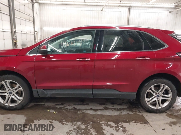 2016 Ford Edge Titanium with VIN 2FMPK4K85GBB23767, listed as a IAAI auction lot 41164217 with 134,212 mi miles and . Bid and sale history available at DreamBid. Image 15.