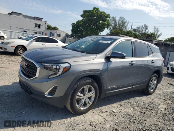 2020 GMC Terrain SLE z VIN 3GKALMEV5LL130522, wystawiony jako Copart lot #52151445 z przebiegiem 43 391 mil mil oraz Szkoda całkowita • Salvage title. Historia ofert i sprzedaży dostępna na DreamBid. Obrazek 1.
